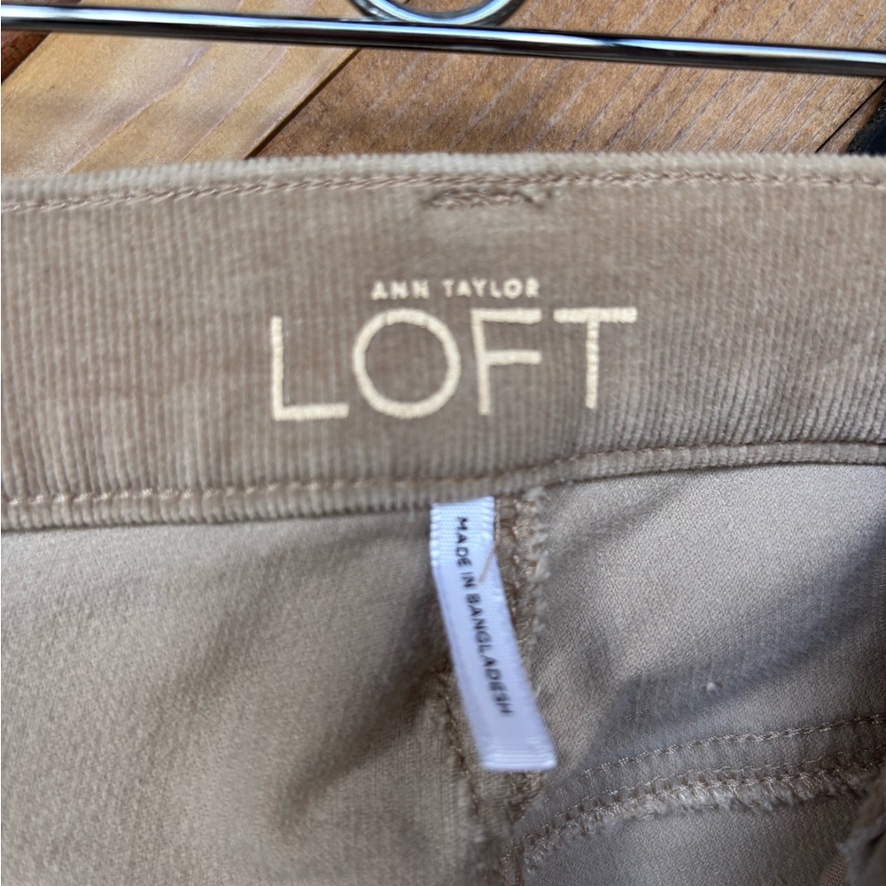LOFT Straight Leg Jeans in Light Brown - Picture 4 of 5
